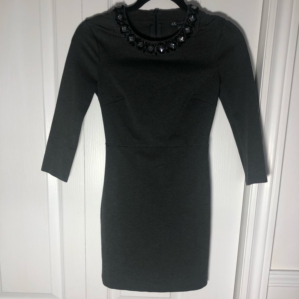 Armani exchange grey dress